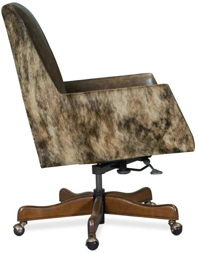 Hooker Furniture Corp. Rives Executive Swivel Tilt Chair in Brown by Hooker Furniture